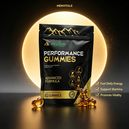 Menvitals Premium Shilajit Performance Gummies |Energy, Stamina & Endurance |100% Natural | FDA&GMP&Halal