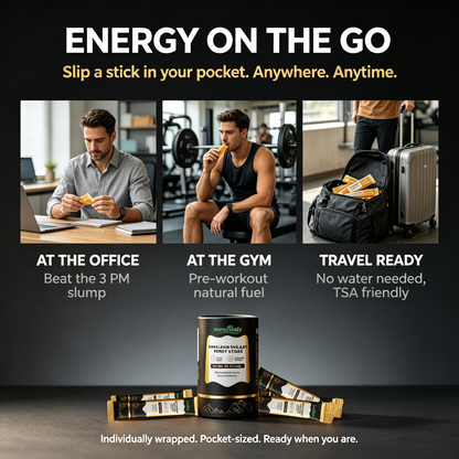 Menvitals Premium Shilajit Honey Sticks Energy, Stamina & Endurance |100% Natural | FDA&GMP&Halal