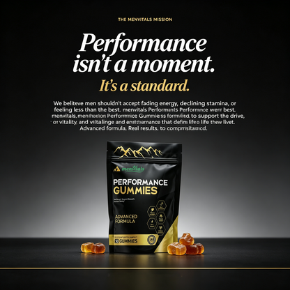 Menvitals Premium Shilajit Performance Gummies |Energy, Stamina & Endurance |100% Natural | FDA&GMP&Halal